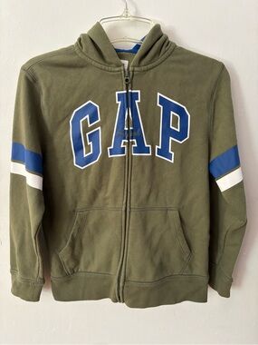 Gap Olive Green Zip Up Hoodie